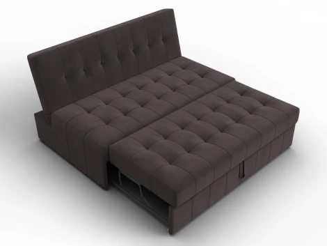 Диван прямой Лига-107 (140) (ЛДСП,Брус,Фанера,Велюр/Коричневый) Лига Диванов 134910