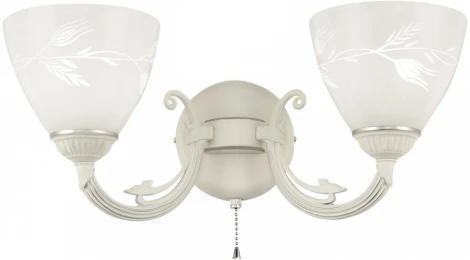 Бра с выключателем Arte Milano AM343659 343659/2W WT+SL (220V)