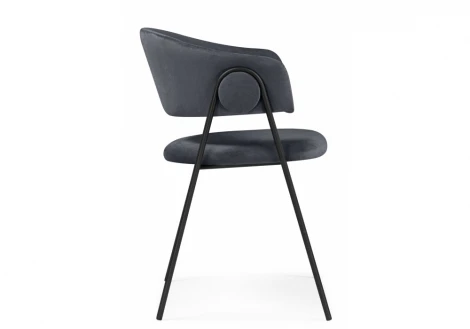 Обеденный стул Notta Криспиан темно-серый / черный