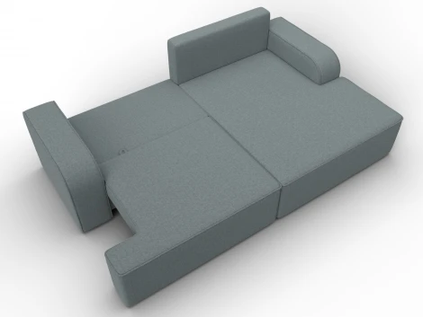 Диван угловой Лига-120 угол правый (ДСП,Брус,Фанера,ЛДС,Рогожка/Серый) Лига Диванов 137285