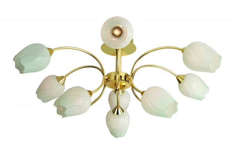 Потолочная люстра Arte Lamp Tulip A8292PL-9PB