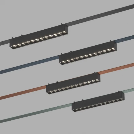 Трековый светильник Downlight 48V Denkirs Belty Grill DK5570-BK (LED)