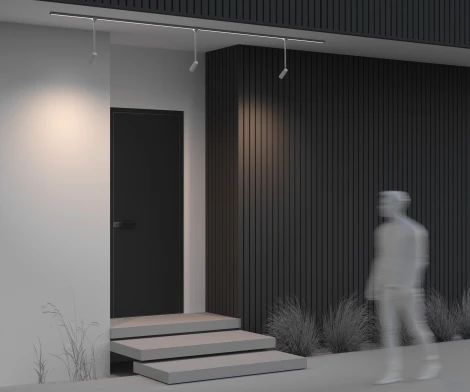 Трековый светильник низковольтный, уличный, светодиодный LED 48V 8W Maytoni Focus Led O-TR01-2-P-8WW3K