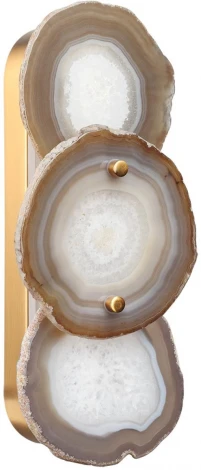Настенный светильник Odeon Light Agate 7065/10WLB  бронзовый/металл/акрил/темный агат LED 10W 3000K 220V