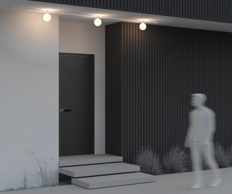 Трековый светильник низковольтный, уличный, светодиодный LED 9W 48V  Maytoni Luna O-TR01-2-S-9WW3K