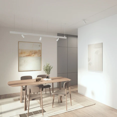 Трековый светильник светодиодный однофазный Denkirs Simple Spot DK8220-WH 220V 20W 4000K, белый