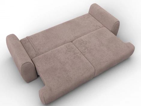 Диван прямой Лига-115 НПБ (ДСП,Фанера,Велюр/Бежевый) Лига Диванов 136931