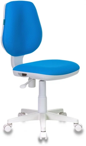 Кресло детское Бюрократ CH-W213 голубой TW-55 крестовина пластик пластик белый