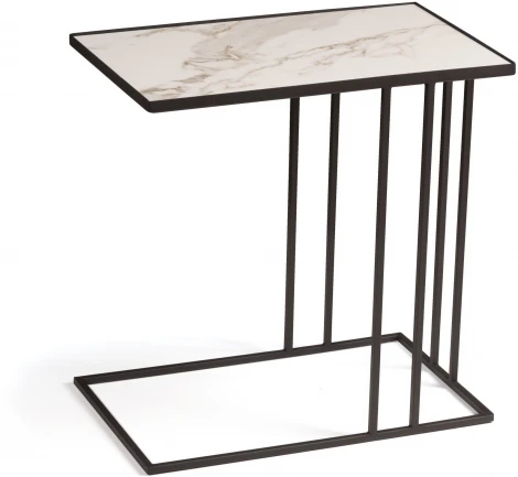 Журнальный столик Stone 026-1, керамика белая Top Concept A026.2 A01