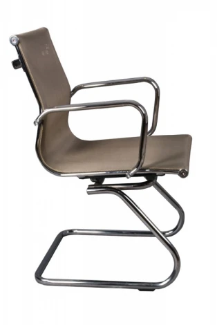 Кресло Бюрократ CH-993-Low-V золотистый сетка низк.спин. полозья металл хром