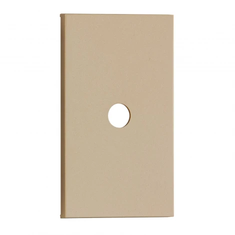 TV накладка/вывод кабеля 2 модульная шампань матовый Meiton ACH08M2