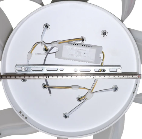 Потолочная люстра с таймером Natali Kovaltseva Smart Home LED LAMPS 81212 (220V, голосовое управление, пульт управления, управление смартфоном, умный дом - Алиса, Tuya Smart, Сири, Smart Life, цветы)