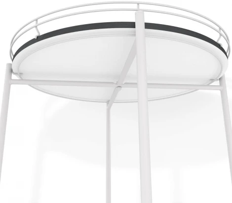 Столик журнальный SHT-CT20 каменный уголь/белый муар от фабрики Mebelik