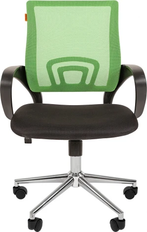 Компьютерное кресло CHAIRMAN 696 хром (Металл,Пластик,Ткань,Сетка/Зеленый)