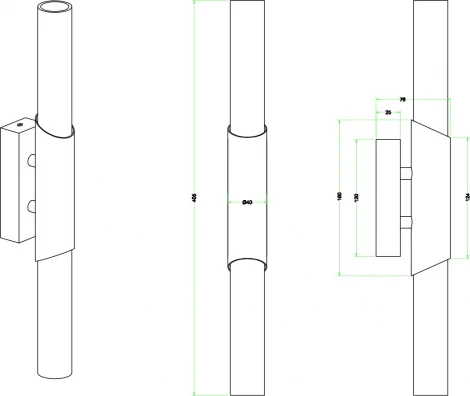 Настенный светильник Zortes Twin ZRS.19020.2 (220V, круглые)