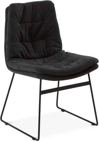 Обеденный стул Vitra ОГОГО Обстановочка! (Вельвет/Серый,Черный) арт.930819