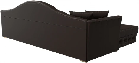 Диван угловой Артис левый угол (Коричневый/Экокожа) Лига Диванов арт.121635L