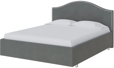 PROxSON Кровать Classic (Ткань: Велюр Forest 17 Серый) 80x200