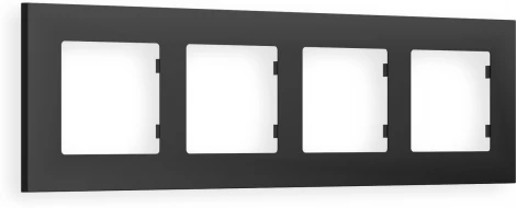 Рамка Ambrella Volt ALFA Qubi (Графит Мягкое касание) 4-ая AF250804