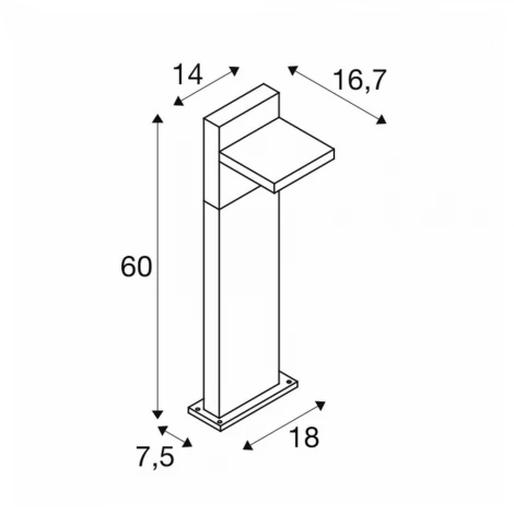 Наземный светильник Slv ABRIDOR 1002991