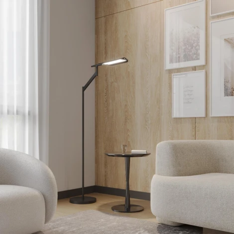 Торшер диммир. со сменой цвет. темпер. (управление- сенсор) Novotech Ala 359542 черный LED 14W 100-240V 2700К\4000К\6000К (регулировка яркости, 220V, сенсорный выключатель)