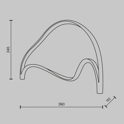 Настольная лампа Maytoni Plons MOD283TL-L12BS3K (LED, 220V, выключатель)