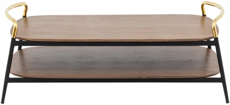 Журнальный столик Stool Group Нолан 120*60 темное дерево УТ000035756