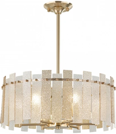 Подвесная люстра хрустальная на штанге Arte Milano Sorrento-2109 372109/6/350/500 GD (220V)