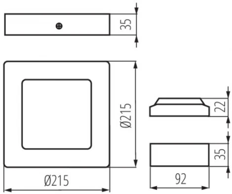 Потолочный светильник светодиодный Kanlux KANTI 28951 (220V)
