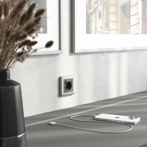 Накладка для розетки USB (графит матовый) Werkel W1179564 (a063113)