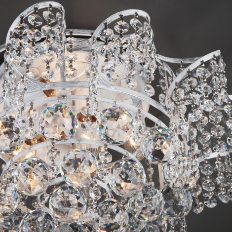 Потолочная люстра Eurosvet Charm 16017/6 белый с серебром