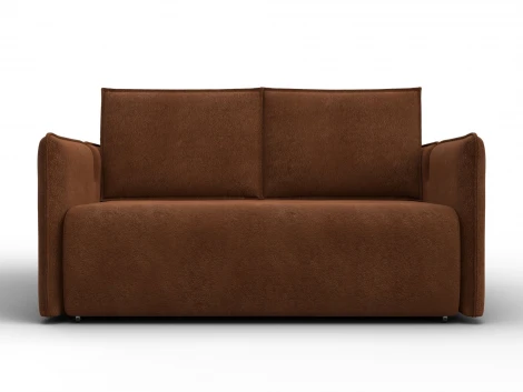 Диван прямой Лига-117 (ЛДСП,Брус,Фанера,Велюр/Терракотовый) Лига Диванов 137017