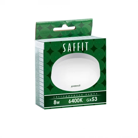 Лампа светодиодная Saffit SBGX5308 55187 GX53 8W 230V 6400K