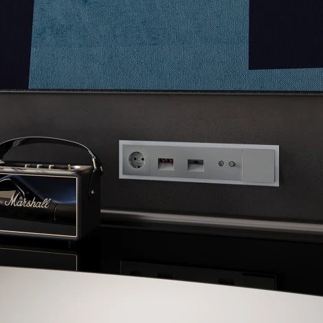 Рамка на 5 постов (сталь, стекло) Voltum S70 VLS110505