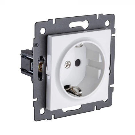 Розетка штепсельная SCHUKO 16A/250 В белый Kollinger REA-002WH для Aspekt, Eleganz, Reflex