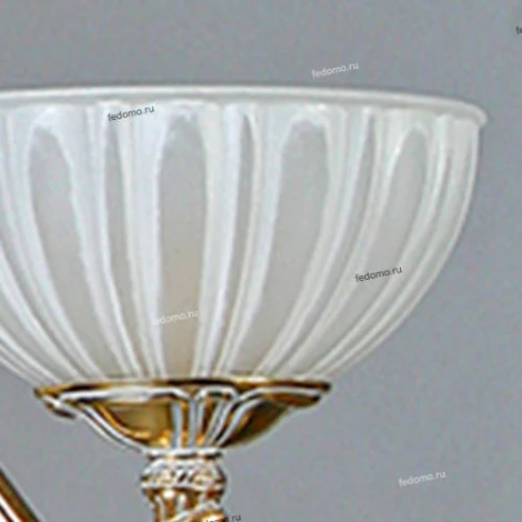 Люстра подвесная Ambiente by Brizzi Navarra, 6 ламп, золото с белым