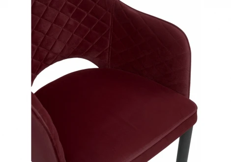 Обеденный стул на металлокаркасе Woodville Vener wine red 11704