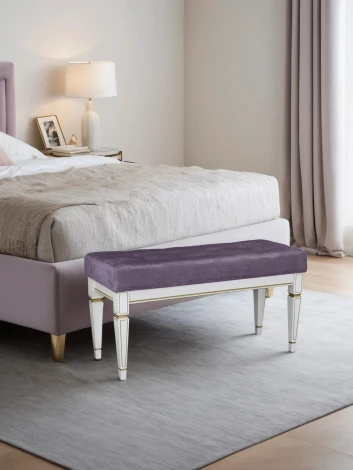 Банкетка Мерана ясень/ATLANTA LILAC Mebelik 005566