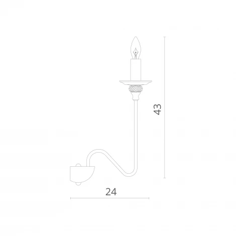 Бра Divinare Atlanta 1201/02 AP-1