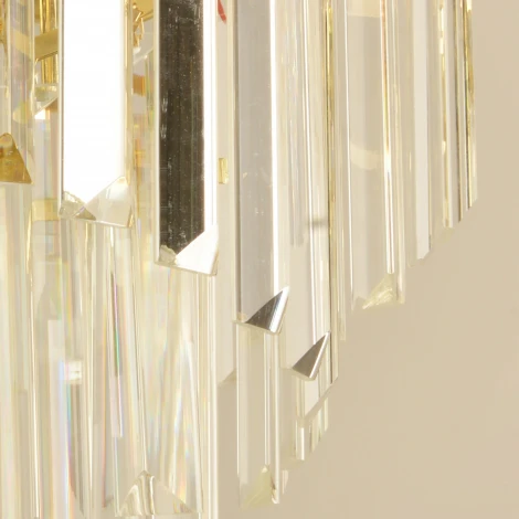 Подвесная люстра хрустальная Reluce 02414-0.4-06 G (220V, на цепи)