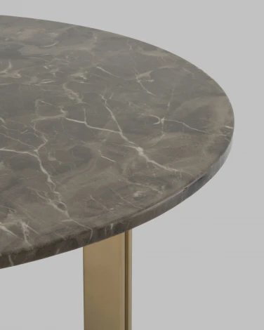 Журнальный столик Кассия 90*90 см темная керамика Stool Group арт.УТ000041500