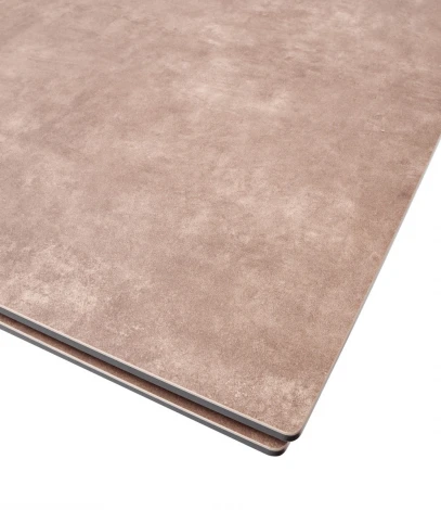 Обеденный стол M-City ALEZIO 160 HYDRA MOKA TL-52 матовая испанская керамика/ черный каркас