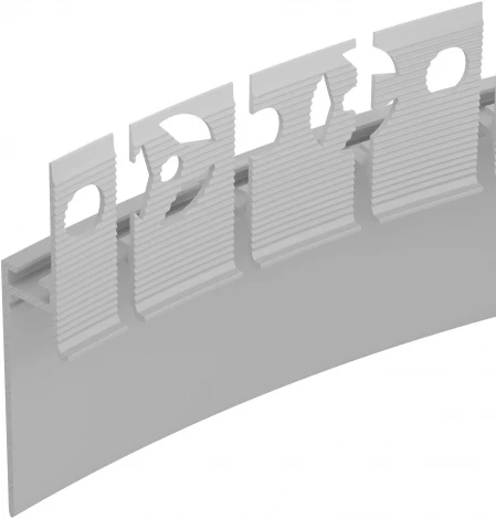 Профиль PLINTUS-FANTOM-BENT-H35-SIDE-2000 WHITE (Arlight, Алюминий) 043675(1)