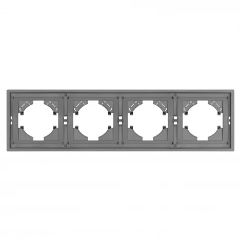 Рамка пластиковая FRM-TENDO-PL-4-GR (Arlight, Графитовый) 053849