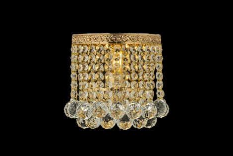 Настенный светильник Arti Lampadari Castellana E 2.10.501 G (220V, хрусталь, подвески)