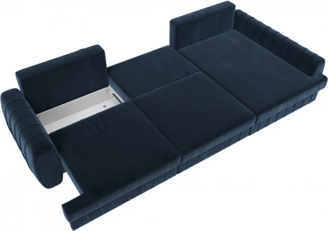 Диван угловой Лига-057 НПБ Лонг угол правый Лига Диванов (Велюр) арт.129305