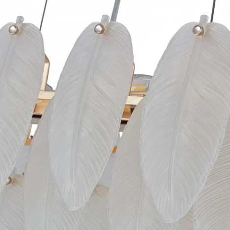 Подвесная люстра Arte Milano AM-4653 4653.L750.H240.E14.12 G (220V, на тросе, перо)