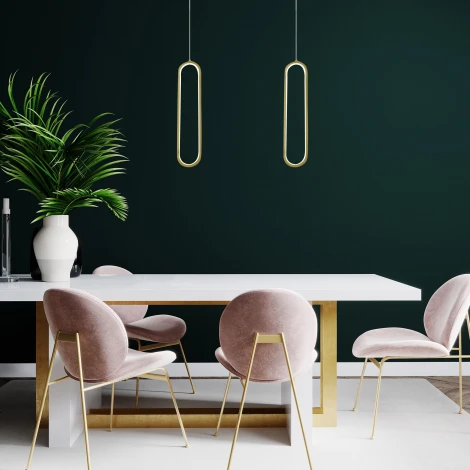 Подвесной светильник Eurosvet Spire 90269/1 черный/золото (LED, 220V, на проводе)