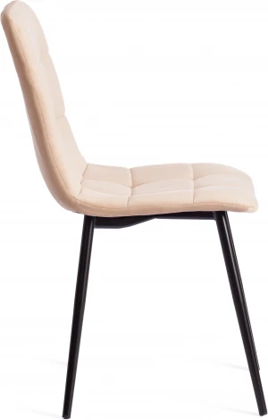 Стул CHILLY MAX / 1 шт. в упаковке (Велюр,Металл  /Бежевый,Черный)