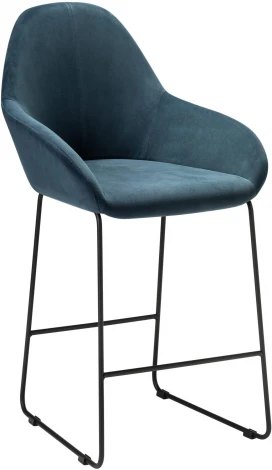 Кресло полубар Kent Diag blue/Линк R-Home арт.410119155h_Diagblue_черн_ПБ